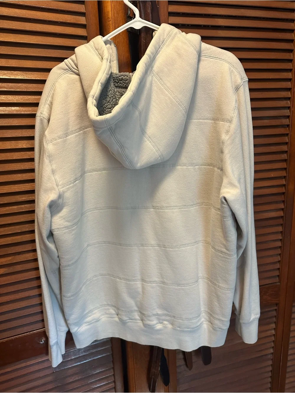 The North Face Men’s XL Sherpa Lined Full Zip Hoodie Cream